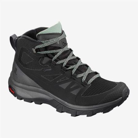 Salomon OUTline Mid GTX W Womens Hiking Boots Black | Salomon South Africa